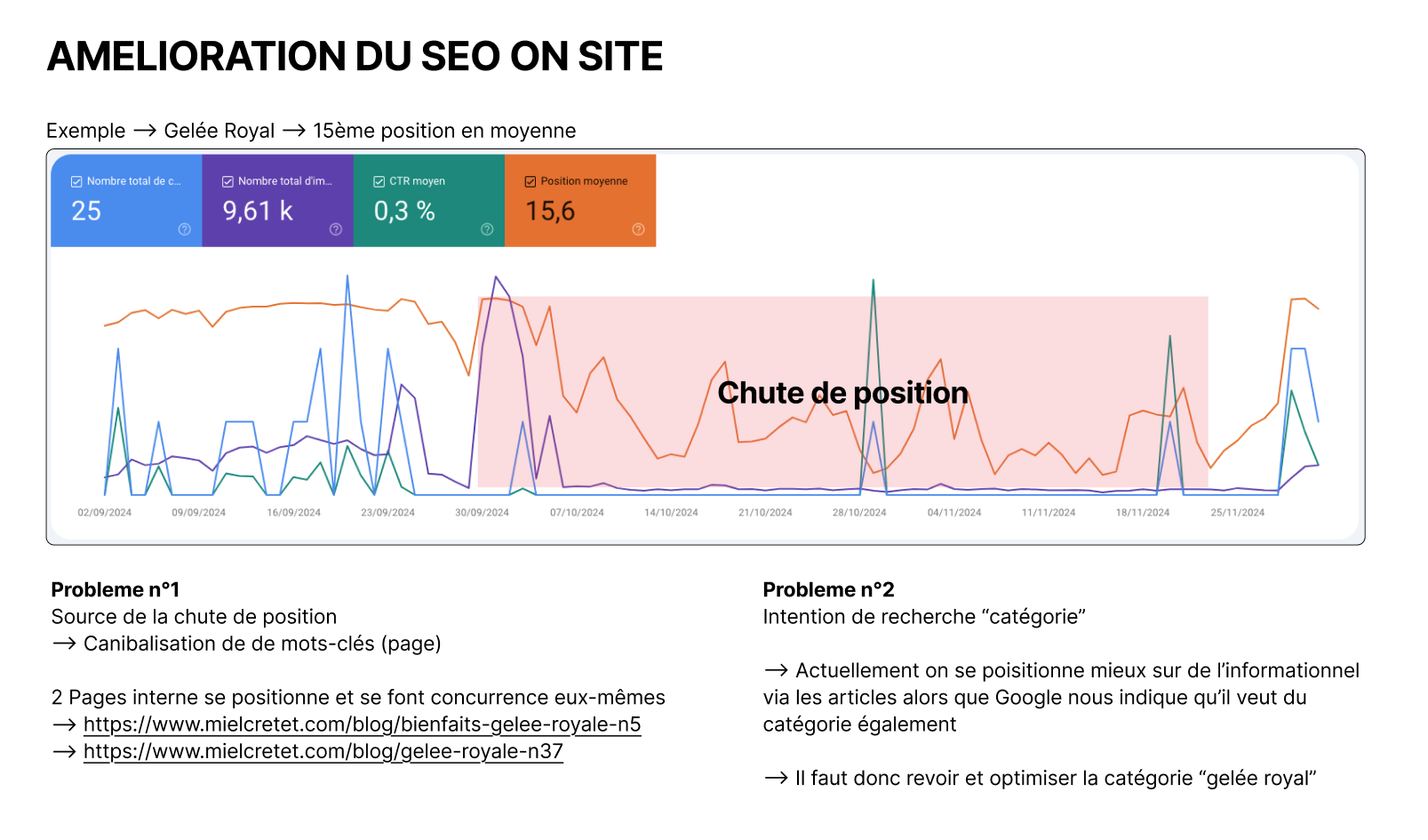 Audit SEO Miel Cretet